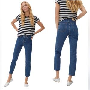 Everlane The 90’a Cheeky Organic Cotton Ankle Jeans Blue Size 24